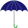 Blue And Green Umbrella Clip Art
